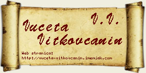 Vuceta Vitkovčanin vizit kartica